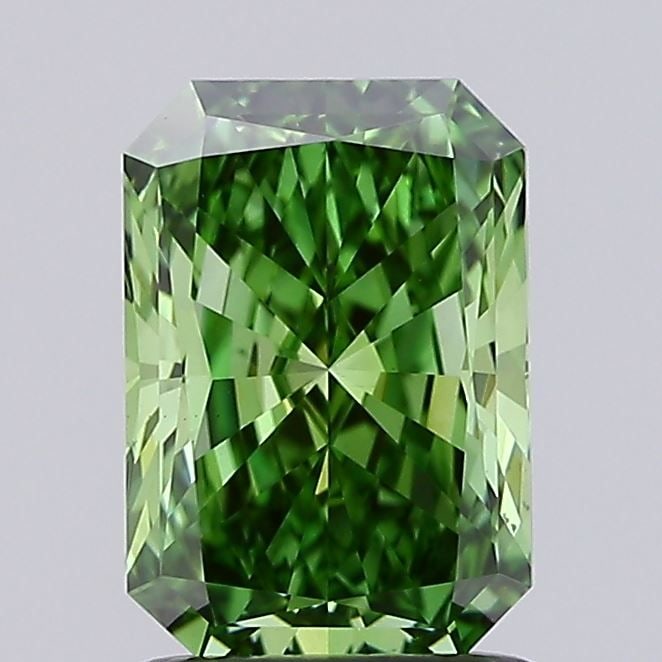 Loose Diamond - RADIANT 1.5ct Fancy Vivid Green VS1: Loose Diamond - RADIANT 1.5ct Fancy Vivid Green VS1 Source: This is a real non-mined Diamond that has been grown in a lab Shape: RADIANT Carats: 1.5 Color: Fancy Vivid Green Certification: IGI Video: