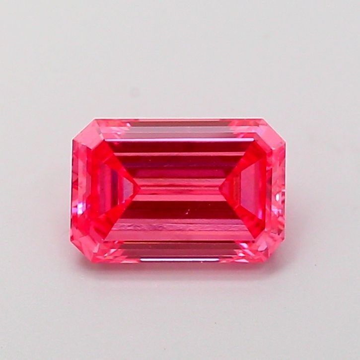 Loose Diamond - EMERALD 1.22ct Fancy Vivid Pink VS1: Loose Diamond - EMERALD 1.22ct Fancy Vivid Pink VS1 Source: This is a real non-mined Diamond that has been grown in a lab Shape: EMERALD Carats: 1.22 Color: Fancy Vivid Pink Certification: IGI Video:
