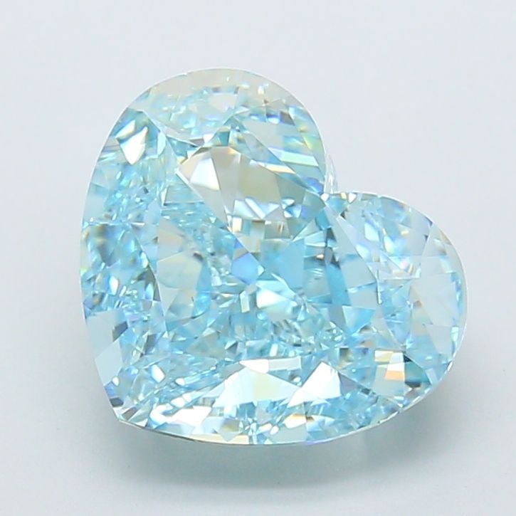 Loose Diamond - HEART 4.75ct Fancy Vivid Blue VS2: Loose Diamond - HEART 4.75ct Fancy Vivid Blue VS2 Source: This is a real non-mined Diamond that has been grown in a lab Shape: HEART Carats: 4.75 Color: Fancy Vivid Blue Certification: IGI Video: