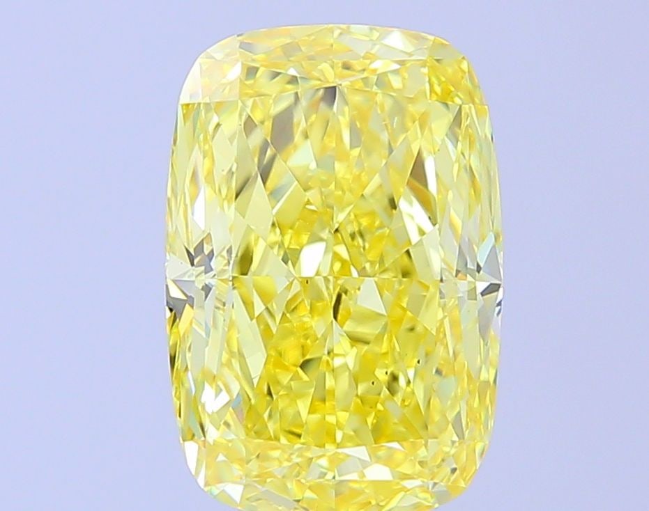 Loose Diamond - CUSHION MODIFIED 6.06ct Fancy Intense Yellow VS1: Loose Diamond - CUSHION MODIFIED 6.06ct Fancy Intense Yellow VS1 Source: This is a real non-mined Diamond that has been grown in a lab Shape: CUSHION MODIFIED Carats: 6.06 Color: Fancy Intense Yellow