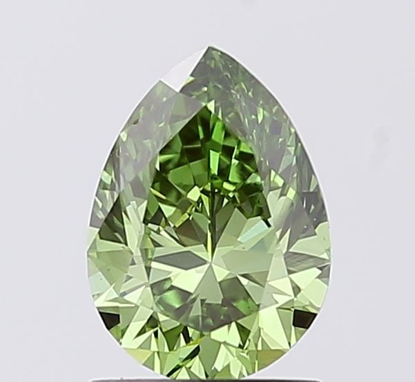 Loose Diamond - PEAR 1.19ct Fancy Vivid Green VS1: Loose Diamond - PEAR 1.19ct Fancy Vivid Green VS1 Source: This is a real non-mined Diamond that has been grown in a lab Shape: PEAR Carats: 1.19 Color: Fancy Vivid Green Certification: IGI Video: