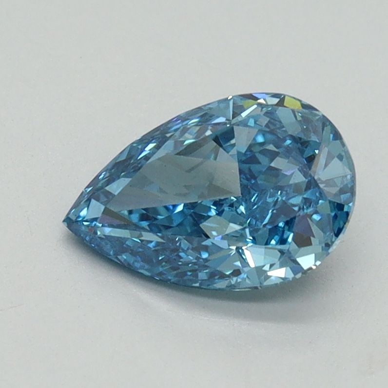 Loose Diamond - PEAR 1.02ct Fancy Vivid Blue VS1: Loose Diamond - PEAR 1.02ct Fancy Vivid Blue VS1 Source: This is a real non-mined Diamond that has been grown in a lab Shape: PEAR Carats: 1.02 Color: Fancy Vivid Blue Certification: IGI Video: