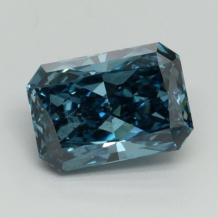 Loose Diamond - RADIANT 1.61ct Fancy Vivid Blue SI2 (1 of 1)