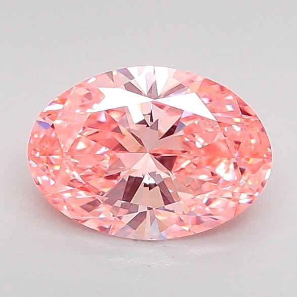 Loose Diamond - OVAL 1.01ct Fancy Vivid Pink VVS2: Loose Diamond - OVAL 1.01ct Fancy Vivid Pink VVS2 Source: This is a real non-mined Diamond that has been grown in a lab Shape: OVAL Carats: 1.01 Color: Fancy Vivid Pink Certification: IGI Video:
