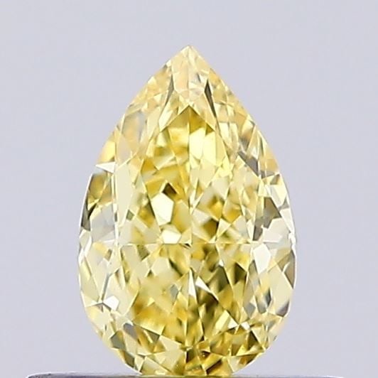 Loose Diamond - PEAR 0.46ct Fancy Intense Yellow VVS2: Loose Diamond - PEAR 0.46ct Fancy Intense Yellow VVS2 Source: This is a real non-mined Diamond that has been grown in a lab Shape: PEAR Carats: 0.46 Color: Fancy Intense Yellow Certification: NONE Vid
