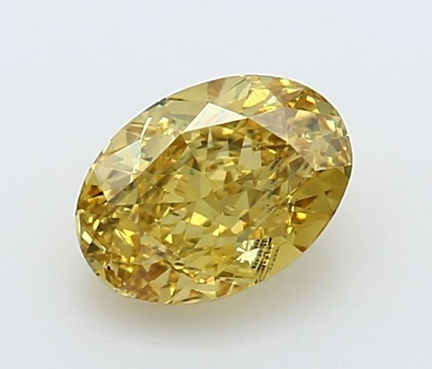 Loose Diamond - OVAL 1.01ct Fancy Vivid Yellow SI1: Loose Diamond - OVAL 1.01ct Fancy Vivid Yellow SI1 Source: This is a real non-mined Diamond that has been grown in a lab Shape: OVAL Carats: 1.01 Color: Fancy Vivid Yellow Certification: IGI Video: