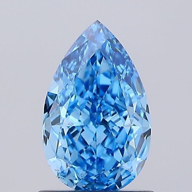 Loose Diamond - PEAR 1.13ct Fancy Vivid Blue VS2: Loose Diamond - PEAR 1.13ct Fancy Vivid Blue VS2 Source: This is a real non-mined Diamond that has been grown in a lab Shape: PEAR Carats: 1.13 Color: Fancy Vivid Blue Certification: IGI Video:
