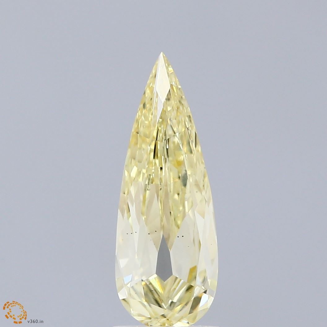 Loose Diamond - PEAR 1.41ct Fancy Yellow VS2: Loose Diamond - PEAR 1.41ct Fancy Yellow VS2 Source: This is a real non-mined Diamond that has been grown in a lab Shape: PEAR Carats: 1.41 Color: Fancy Yellow Certification: IGI Video: