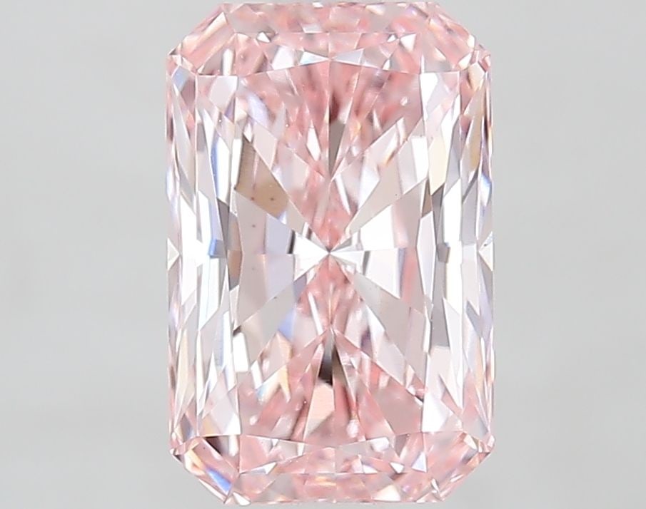 Loose Diamond - RADIANT 2.57ct Fancy Vivid Pink VS1: Loose Diamond - RADIANT 2.57ct Fancy Vivid Pink VS1 Source: This is a real non-mined Diamond that has been grown in a lab Shape: RADIANT Carats: 2.57 Color: Fancy Vivid Pink Certification: IGI Video: