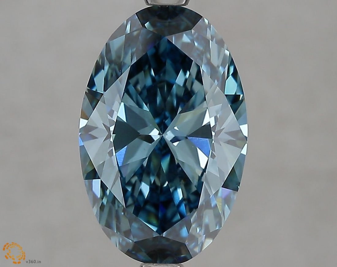 Loose Diamond - OVAL 3.01ct Fancy Vivid Green Blue VVS2: Loose Diamond - OVAL 3.01ct Fancy Vivid Green Blue VVS2 Source: This is a real non-mined Diamond that has been grown in a lab Shape: OVAL Carats: 3.01 Color: Fancy Vivid Green Blue Certification: IGI 