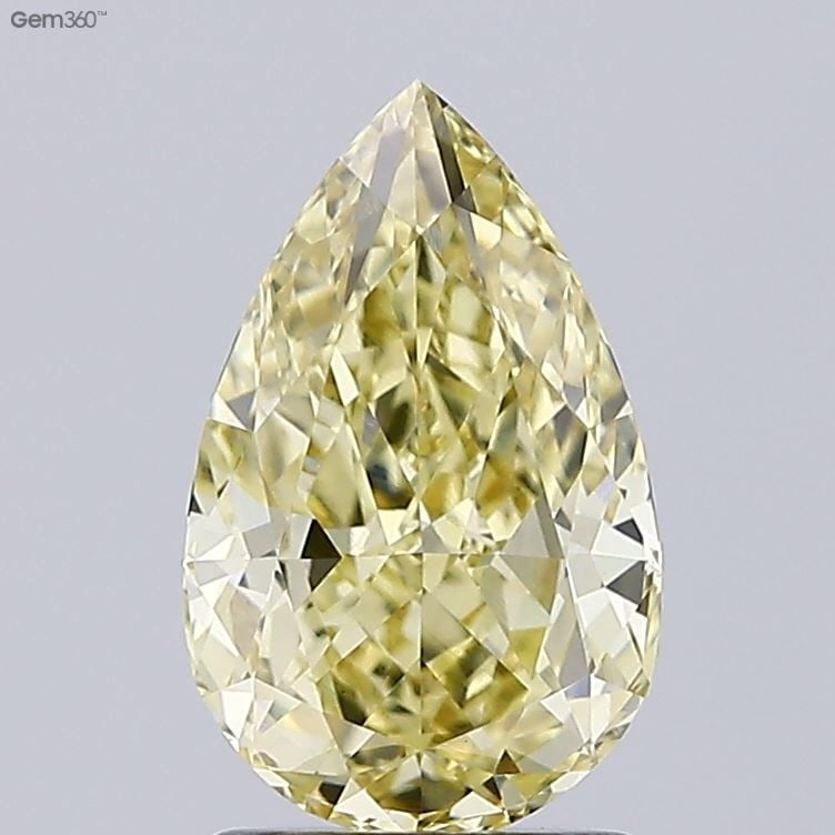 Loose Diamond - PEAR 2.05ct Fancy Intense Yellow VS1: Loose Diamond - PEAR 2.05ct Fancy Intense Yellow VS1 Source: This is a real non-mined Diamond that has been grown in a lab Shape: PEAR Carats: 2.05 Color: Fancy Intense Yellow Certification: IGI Video