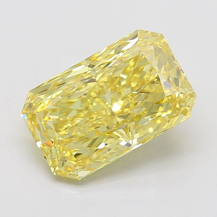 Loose Diamond - RADIANT 7.53ct Fancy Vivid Yellow VS1: Loose Diamond - RADIANT 7.53ct Fancy Vivid Yellow VS1 Source: This is a real non-mined Diamond that has been grown in a lab Shape: RADIANT Carats: 7.53 Color: Fancy Vivid Yellow Certification: IGI Vid