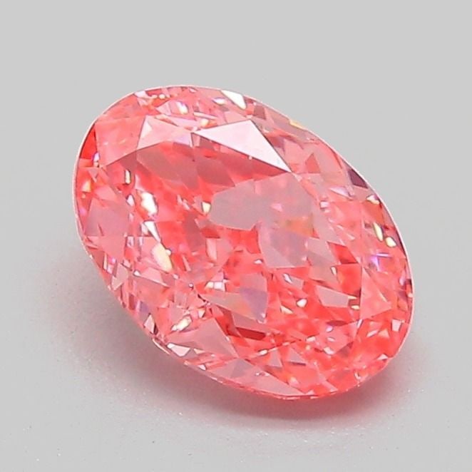 Loose Diamond - OVAL 1.04ct Fancy Vivid Pink VVS2: Loose Diamond - OVAL 1.04ct Fancy Vivid Pink VVS2 Source: This is a real non-mined Diamond that has been grown in a lab Shape: OVAL Carats: 1.04 Color: Fancy Vivid Pink Certification: IGI Video:
