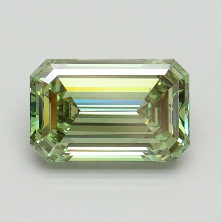 Loose Diamond - EMERALD 1.05ct Fancy Vivid Green VS1: Loose Diamond - EMERALD 1.05ct Fancy Vivid Green VS1 Source: This is a real non-mined Diamond that has been grown in a lab Shape: EMERALD Carats: 1.05 Color: Fancy Vivid Green Certification: IGI Video