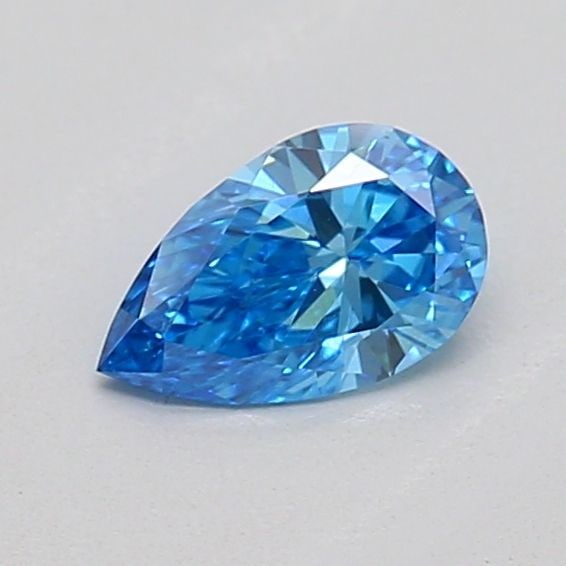 Loose Diamond - PEAR 0.24ct Fancy Vivid Blue VVS2: Loose Diamond - PEAR 0.24ct Fancy Vivid Blue VVS2 Source: This is a real non-mined Diamond that has been grown in a lab Shape: PEAR Carats: 0.24 Color: Fancy Vivid Blue Certification: IGI Additional i