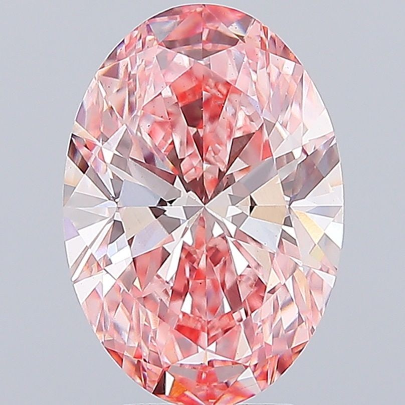 Loose Diamond - OVAL 5.05ct Fancy Vivid Pink VS1: Loose Diamond - OVAL 5.05ct Fancy Vivid Pink VS1 Source: This is a real non-mined Diamond that has been grown in a lab Shape: OVAL Carats: 5.05 Color: Fancy Vivid Pink Certification: IGI Video: