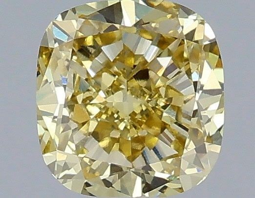 Loose Diamond - CUSHION MODIFIED 1.07ct Fancy Yellow VS1: Loose Diamond - CUSHION MODIFIED 1.07ct Fancy Yellow VS1 Source: This is a real non-mined Diamond that has been grown in a lab Shape: CUSHION MODIFIED Carats: 1.07 Color: Fancy Yellow Certification: I