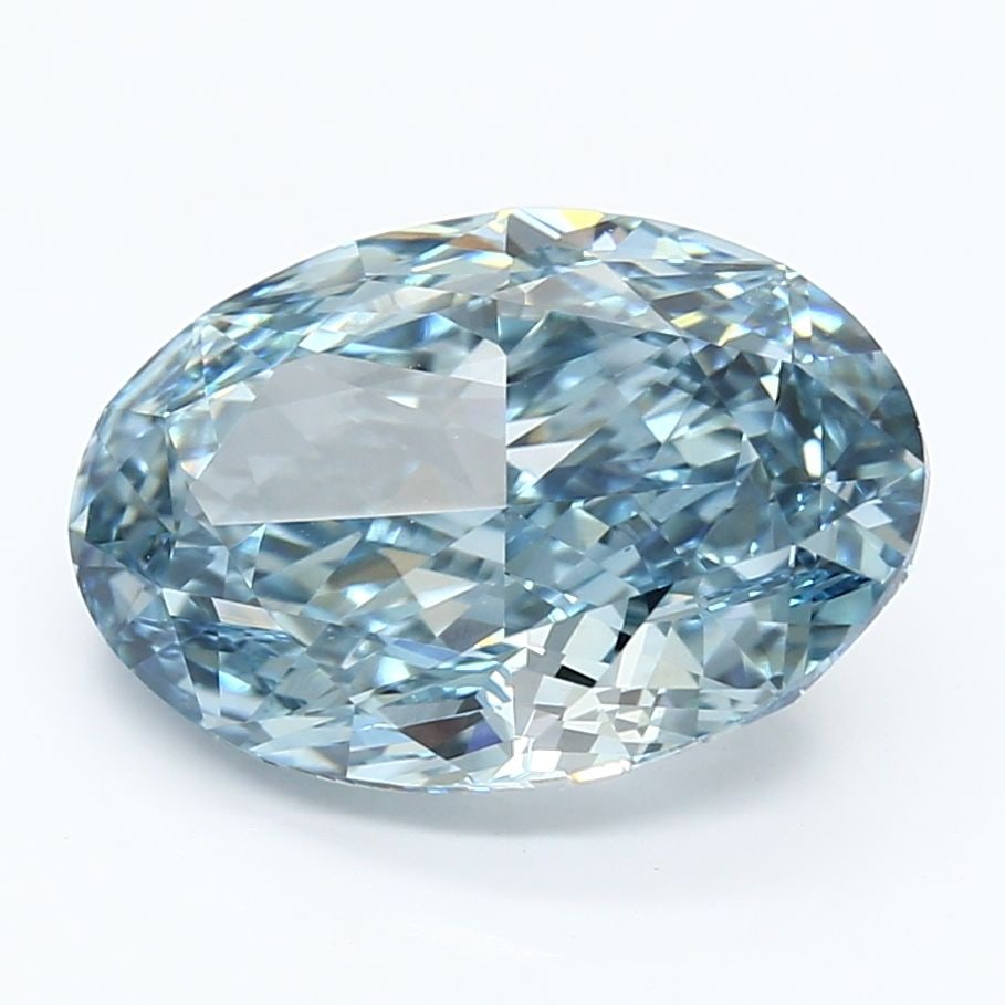 Loose Diamond - OVAL 5.48ct Fancy Vivid Blue VS1: Loose Diamond - OVAL 5.48ct Fancy Vivid Blue VS1 Source: This is a real non-mined Diamond that has been grown in a lab Shape: OVAL Carats: 5.48 Color: Fancy Vivid Blue Certification: IGI Video:
