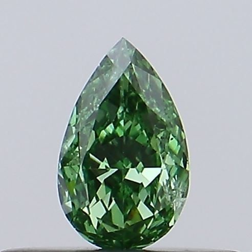 Loose Diamond - PEAR 0.21ct Fancy Vivid Green SI2: Loose Diamond - PEAR 0.21ct Fancy Vivid Green SI2 Source: This is a real non-mined Diamond that has been grown in a lab Shape: PEAR Carats: 0.21 Color: Fancy Vivid Green Certification: IGI Video: