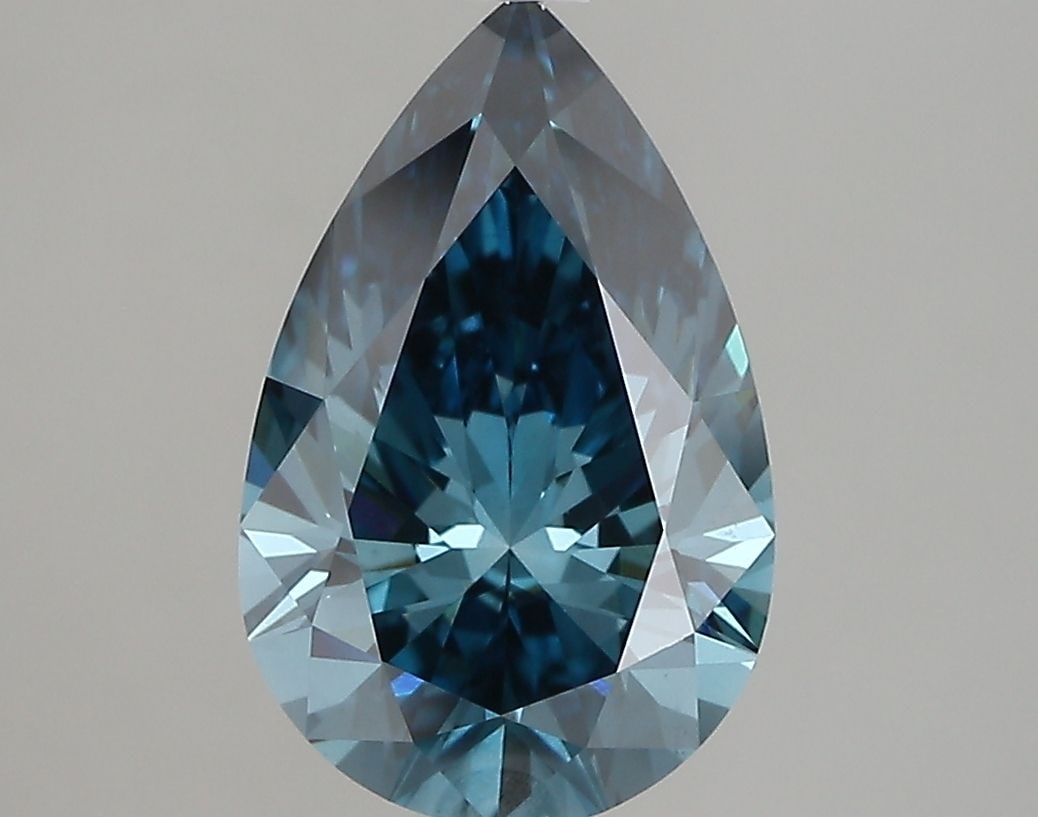 Loose Diamond - PEAR 2.53ct Fancy Vivid Blue VS2 (1 of 1)