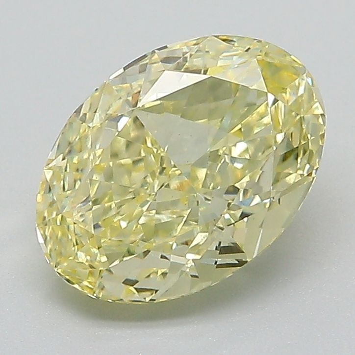 Loose Diamond - OVAL 2.01ct Fancy Yellow VS1: Loose Diamond - OVAL 2.01ct Fancy Yellow VS1 Source: This is a real non-mined Diamond that has been grown in a lab Shape: OVAL Carats: 2.01 Color: Fancy Yellow Certification: IGI Video: