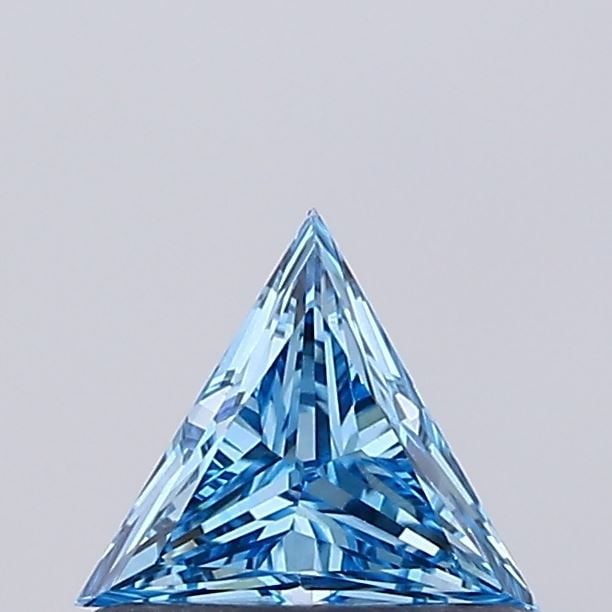 Loose Diamond - TRIANGULAR 0.44ct Fancy Vivid Blue VS1: Loose Diamond - TRIANGULAR 0.44ct Fancy Vivid Blue VS1 Source: This is a real non-mined Diamond that has been grown in a lab Shape: TRIANGULAR Carats: 0.44 Color: Fancy Vivid Blue Certification: NONE 