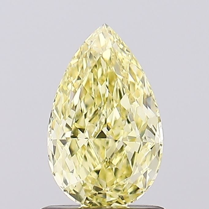 Loose Diamond - PEAR 1.06ct Fancy Yellow VS1: Loose Diamond - PEAR 1.06ct Fancy Yellow VS1 Source: This is a real non-mined Diamond that has been grown in a lab Shape: PEAR Carats: 1.06 Color: Fancy Yellow Certification: IGI Video: