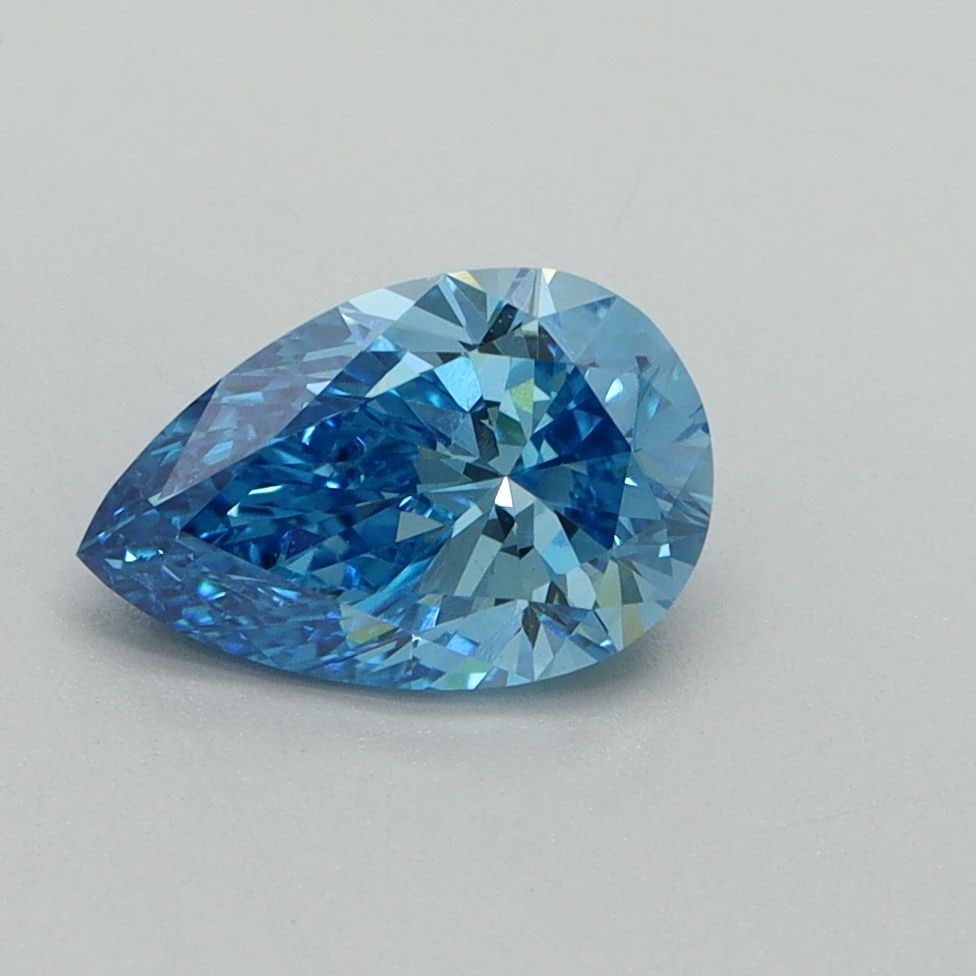 Loose Diamond - PEAR 1.02ct Fancy Vivid Blue VS1: Loose Diamond - PEAR 1.02ct Fancy Vivid Blue VS1 Source: This is a real non-mined Diamond that has been grown in a lab Shape: PEAR Carats: 1.02 Color: Fancy Vivid Blue Certification: IGI Video: