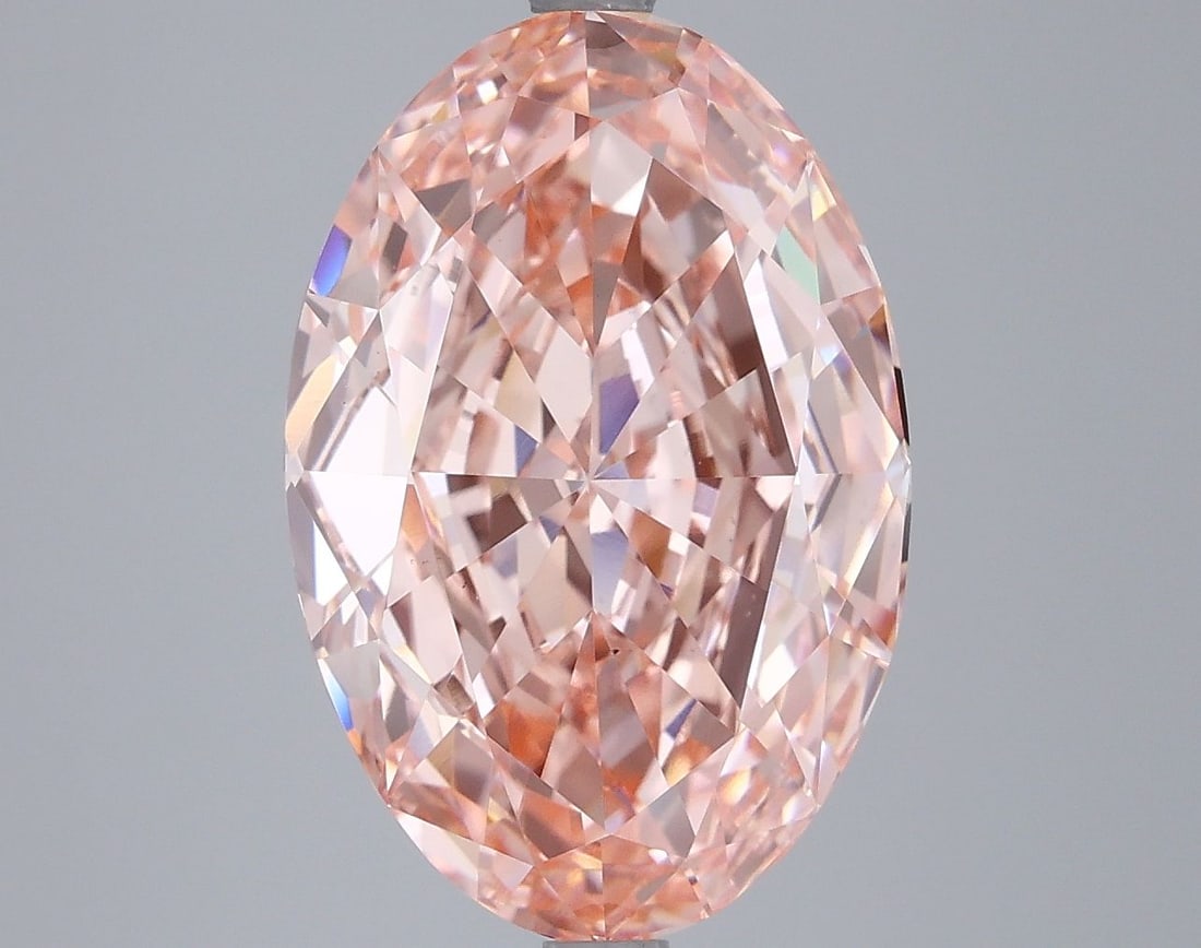 Loose Diamond - OVAL 6.46ct Fancy Vivid Pink VS1: Loose Diamond - OVAL 6.46ct Fancy Vivid Pink VS1 Source: This is a real non-mined Diamond that has been grown in a lab Shape: OVAL Carats: 6.46 Color: Fancy Vivid Pink Certification: IGI Video: