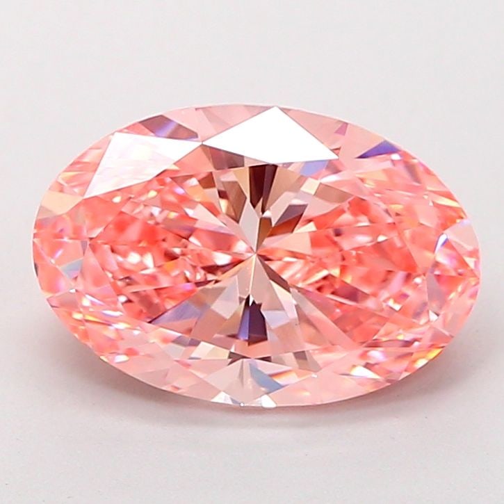 Loose Diamond - OVAL 4.02ct Fancy Vivid Pink VVS2: Loose Diamond - OVAL 4.02ct Fancy Vivid Pink VVS2 Source: This is a real non-mined Diamond that has been grown in a lab Shape: OVAL Carats: 4.02 Color: Fancy Vivid Pink Certification: IGI Video: