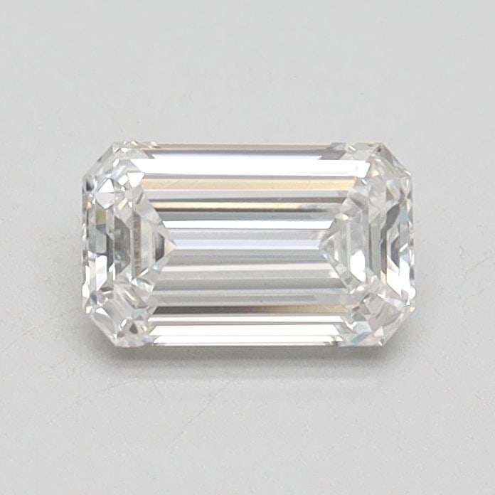 Loose Diamond - EMERALD 0.6ct F VS2: Loose Diamond - EMERALD 0.6ct F VS2 Source: This is a real non-mined Diamond that has been grown in a lab Shape: EMERALD Carats: 0.6 Color: F Clarity: VS2 Certification: IGI Video:
