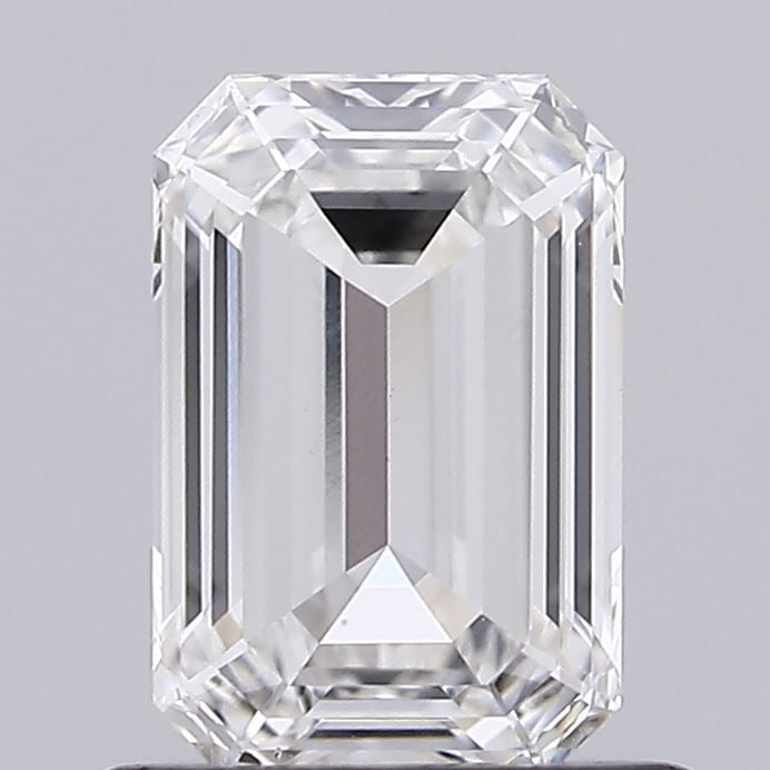 Loose Diamond - EMERALD 0.91ct E VS1: Loose Diamond - EMERALD 0.91ct E VS1 Source: This is a real non-mined Diamond that has been grown in a lab Shape: EMERALD Carats: 0.91 Color: E Clarity: VS1 Certification: IGI Video: