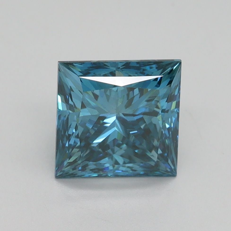 Loose Diamond - PRINCESS 2.14ct Fancy Vivid Blue VS1: Loose Diamond - PRINCESS 2.14ct Fancy Vivid Blue VS1 Source: This is a real non-mined Diamond that has been grown in a lab Shape: PRINCESS Carats: 2.14 Color: Fancy Vivid Blue Certification: IGI Video