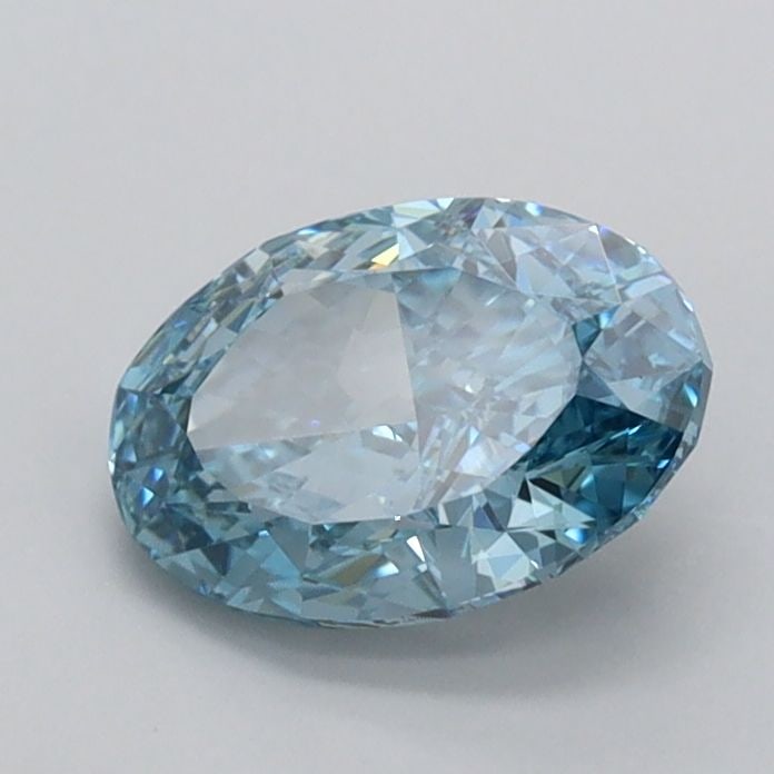 Loose Diamond - OVAL 1.03ct Fancy Vivid Blue VVS2: Loose Diamond - OVAL 1.03ct Fancy Vivid Blue VVS2 Source: This is a real non-mined Diamond that has been grown in a lab Shape: OVAL Carats: 1.03 Color: Fancy Vivid Blue Certification: IGI Video: