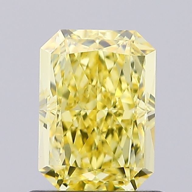 Loose Diamond - RADIANT 1.04ct Fancy Vivid Yellow VS1: Loose Diamond - RADIANT 1.04ct Fancy Vivid Yellow VS1 Source: This is a real non-mined Diamond that has been grown in a lab Shape: RADIANT Carats: 1.04 Color: Fancy Vivid Yellow Certification: IGI Vid