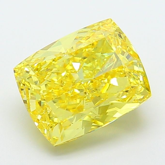 Loose Diamond - CUSHION MODIFIED 4.5ct Fancy Vivid Yellow VS1: Loose Diamond - CUSHION MODIFIED 4.5ct Fancy Vivid Yellow VS1 Source: This is a real non-mined Diamond that has been grown in a lab Shape: CUSHION MODIFIED Carats: 4.5 Color: Fancy Vivid Yellow Certif