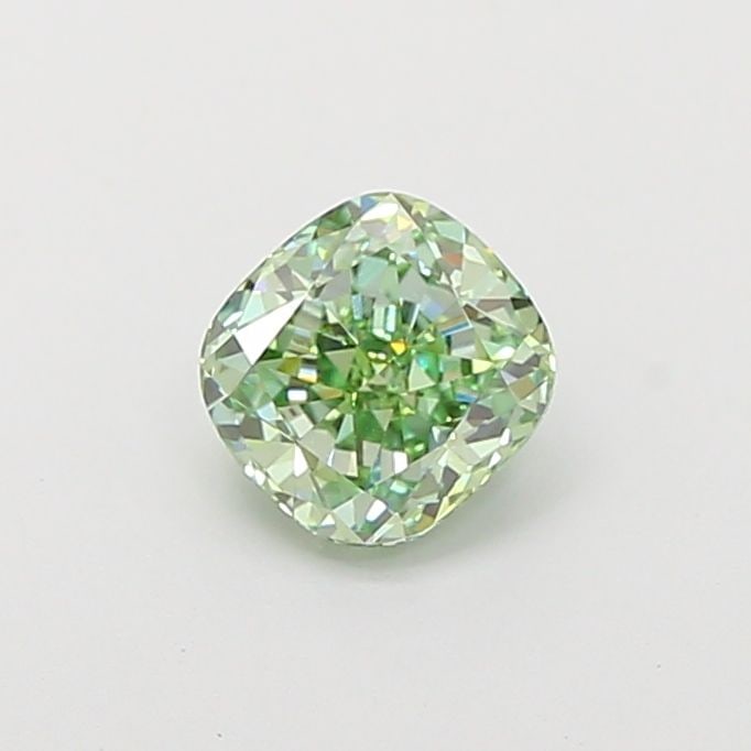 Loose Diamond - CUSHION MODIFIED 1.01ct Fancy Vivid Green VS1: Loose Diamond - CUSHION MODIFIED 1.01ct Fancy Vivid Green VS1 Source: This is a real non-mined Diamond that has been grown in a lab Shape: CUSHION MODIFIED Carats: 1.01 Color: Fancy Vivid Green Certif