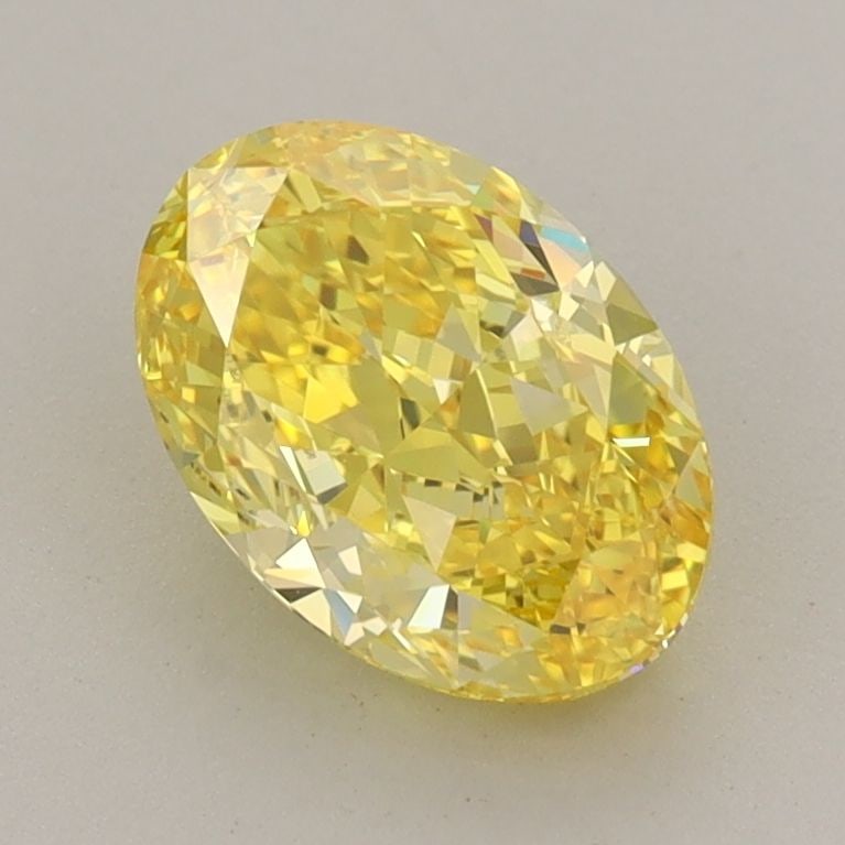 Loose Diamond - OVAL 1.52ct Fancy Vivid Yellow VS1: Loose Diamond - OVAL 1.52ct Fancy Vivid Yellow VS1 Source: This is a real non-mined Diamond that has been grown in a lab Shape: OVAL Carats: 1.52 Color: Fancy Vivid Yellow Certification: IGI Video: