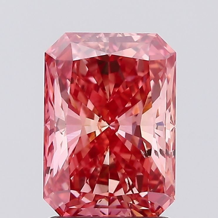 Loose Diamond - RADIANT 1.61ct Fancy Vivid Pink SI1: Loose Diamond - RADIANT 1.61ct Fancy Vivid Pink SI1 Source: This is a real non-mined Diamond that has been grown in a lab Shape: RADIANT Carats: 1.61 Color: Fancy Vivid Pink Certification: IGI Video: