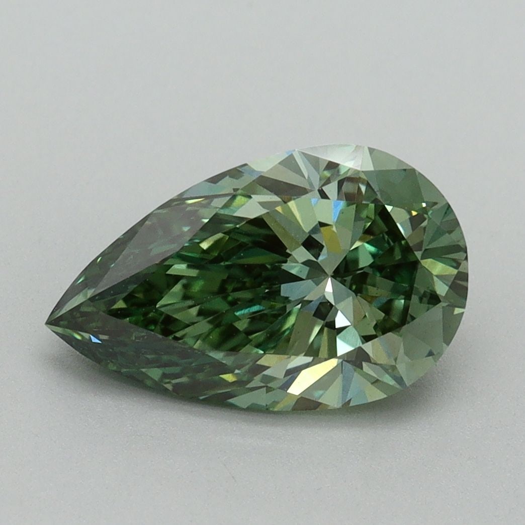 Loose Diamond - PEAR 2.0ct Fancy Vivid Green VVS2: Loose Diamond - PEAR 2.0ct Fancy Vivid Green VVS2 Source: This is a real non-mined Diamond that has been grown in a lab Shape: PEAR Carats: 2.0 Color: Fancy Vivid Green Certification: IGI Video: