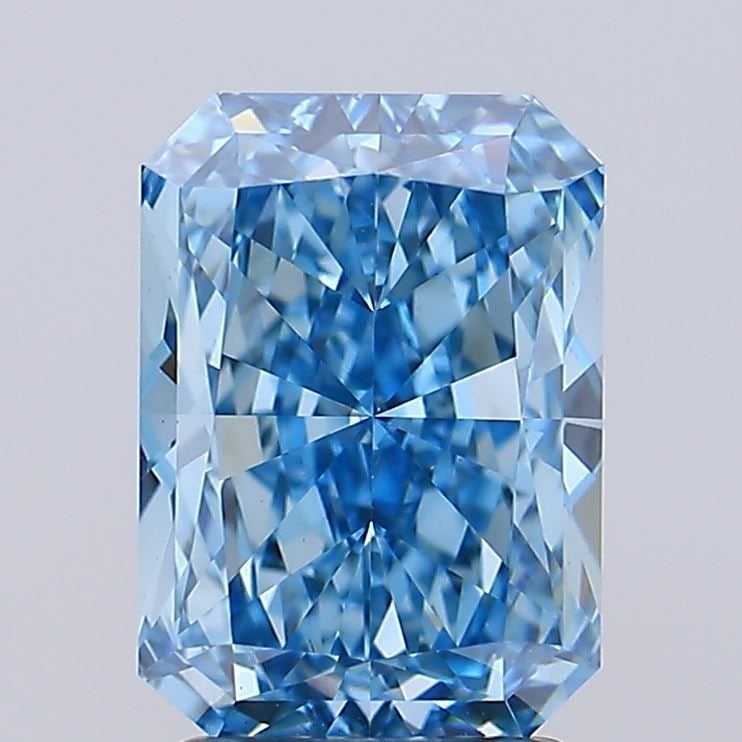 Loose Diamond - RADIANT 2.83ct Fancy Vivid Blue VS1: Loose Diamond - RADIANT 2.83ct Fancy Vivid Blue VS1 Source: This is a real non-mined Diamond that has been grown in a lab Shape: RADIANT Carats: 2.83 Color: Fancy Vivid Blue Certification: IGI Video: