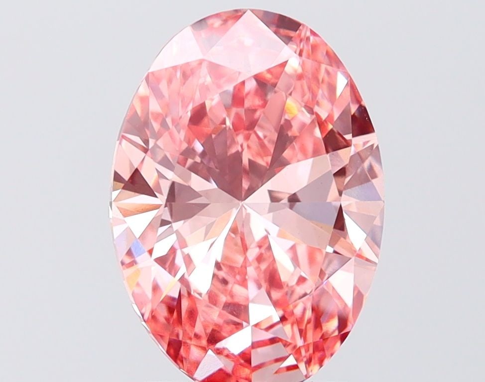 Loose Diamond - OVAL 3.01ct Fancy Vivid Pink VS1: Loose Diamond - OVAL 3.01ct Fancy Vivid Pink VS1 Source: This is a real non-mined Diamond that has been grown in a lab Shape: OVAL Carats: 3.01 Color: Fancy Vivid Pink Certification: IGI Video: