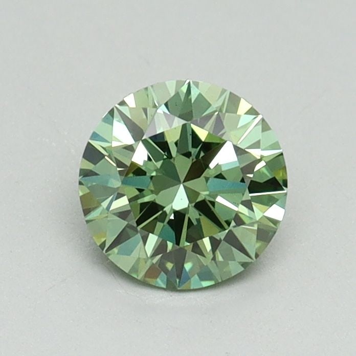 Loose Diamond - ROUND 0.62ct Fancy Vivid Green VS1: Loose Diamond - ROUND 0.62ct Fancy Vivid Green VS1 Source: This is a real non-mined Diamond that has been grown in a lab Shape: ROUND Carats: 0.62 Color: Fancy Vivid Green Certification: IGI Video: