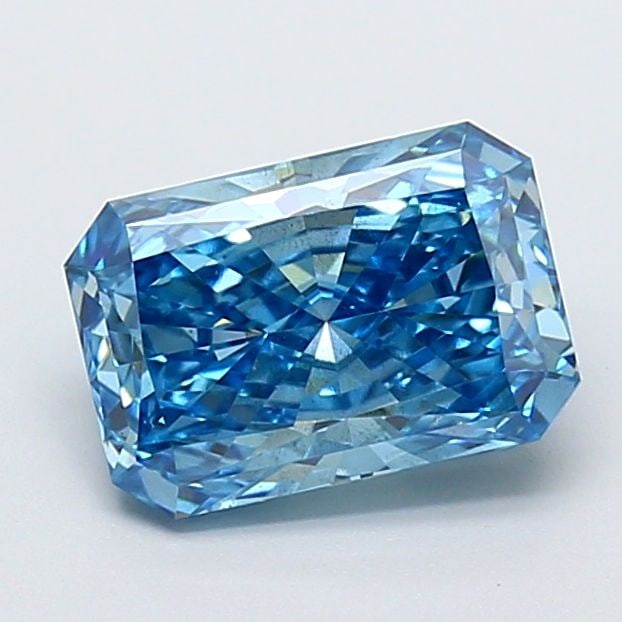 Loose Diamond - RADIANT 2.03ct Fancy Vivid Blue SI1: Loose Diamond - RADIANT 2.03ct Fancy Vivid Blue SI1 Source: This is a real non-mined Diamond that has been grown in a lab Shape: RADIANT Carats: 2.03 Color: Fancy Vivid Blue Certification: IGI Video: