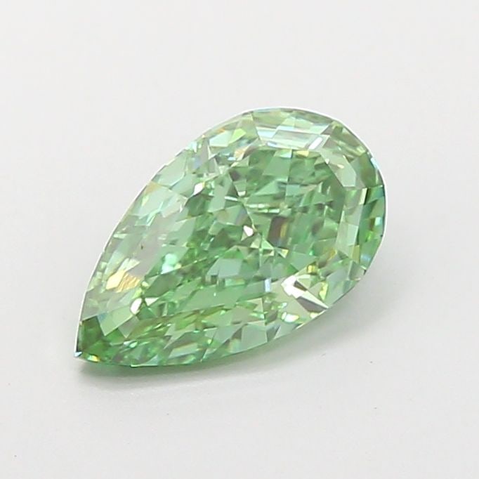 Loose Diamond - PEAR 1.45ct Fancy Vivid Green VVS2: Loose Diamond - PEAR 1.45ct Fancy Vivid Green VVS2 Source: This is a real non-mined Diamond that has been grown in a lab Shape: PEAR Carats: 1.45 Color: Fancy Vivid Green Certification: IGI Video: