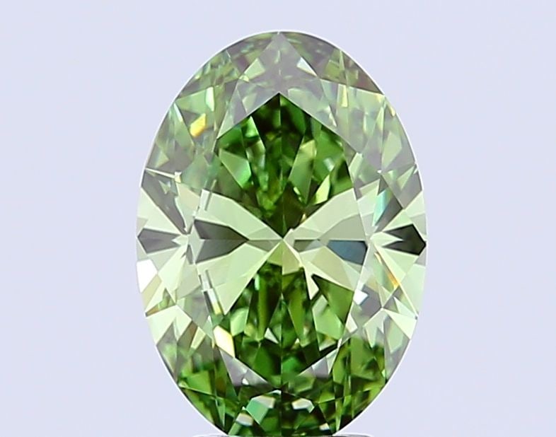 Loose Diamond - OVAL 5.57ct Fancy Vivid Green VVS2: Loose Diamond - OVAL 5.57ct Fancy Vivid Green VVS2 Source: This is a real non-mined Diamond that has been grown in a lab Shape: OVAL Carats: 5.57 Color: Fancy Vivid Green Certification: IGI Video: