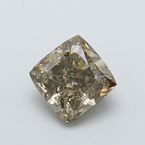 Loose Diamond - CUSHION BRILLIANT 1.03ct Fancy Vivid Brown VS1: Loose Diamond - CUSHION BRILLIANT 1.03ct Fancy Vivid Brown VS1 Source: This is a real non-mined Diamond that has been grown in a lab Shape: CUSHION BRILLIANT Carats: 1.03 Color: Fancy Vivid Brown Cert
