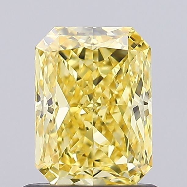 Loose Diamond - RADIANT 1.0ct Fancy Intense Yellow VS2: Loose Diamond - RADIANT 1.0ct Fancy Intense Yellow VS2 Source: This is a real non-mined Diamond that has been grown in a lab Shape: RADIANT Carats: 1.0 Color: Fancy Intense Yellow Certification: IGI V