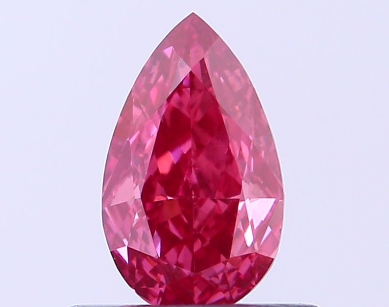 Loose Diamond - PEAR 0.41ct Fancy Vivid Pink VS2: Loose Diamond - PEAR 0.41ct Fancy Vivid Pink VS2 Source: This is a real non-mined Diamond that has been grown in a lab Shape: PEAR Carats: 0.41 Color: Fancy Vivid Pink Certification: NONE Video: