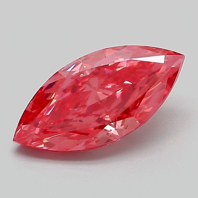 Loose Diamond - MARQUISE 1.38ct Fancy Vivid Pink VVS2: Loose Diamond - MARQUISE 1.38ct Fancy Vivid Pink VVS2 Source: This is a real non-mined Diamond that has been grown in a lab Shape: MARQUISE Carats: 1.38 Color: Fancy Vivid Pink Certification: IGI Vide